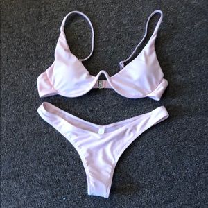 Pink Thong Bikini